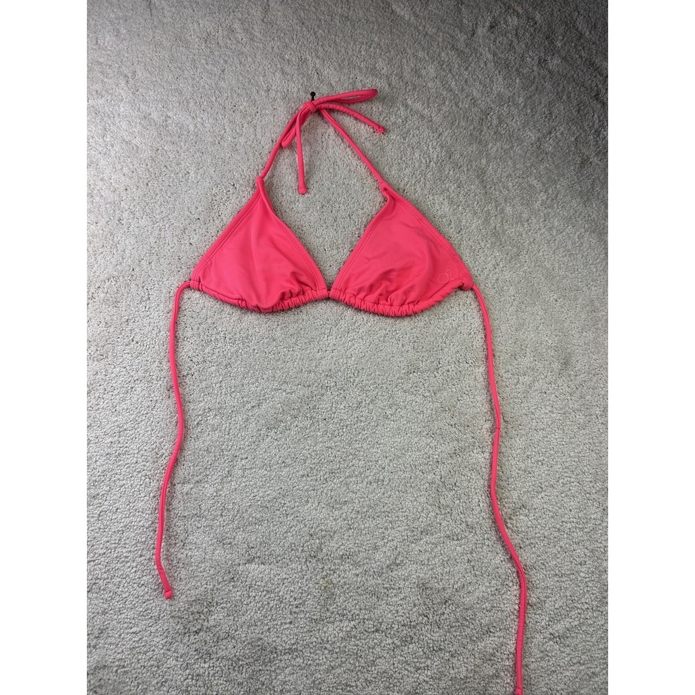 OP Bikini Swim Top Womens Medium Triangle Halter Adjustable Beach Swimwear